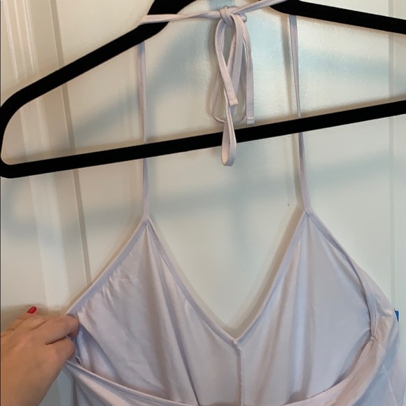 NWOT TOBI HALTER CROPPED TOP, TIE FRONT, LOW BACK - Picture 5 of 8